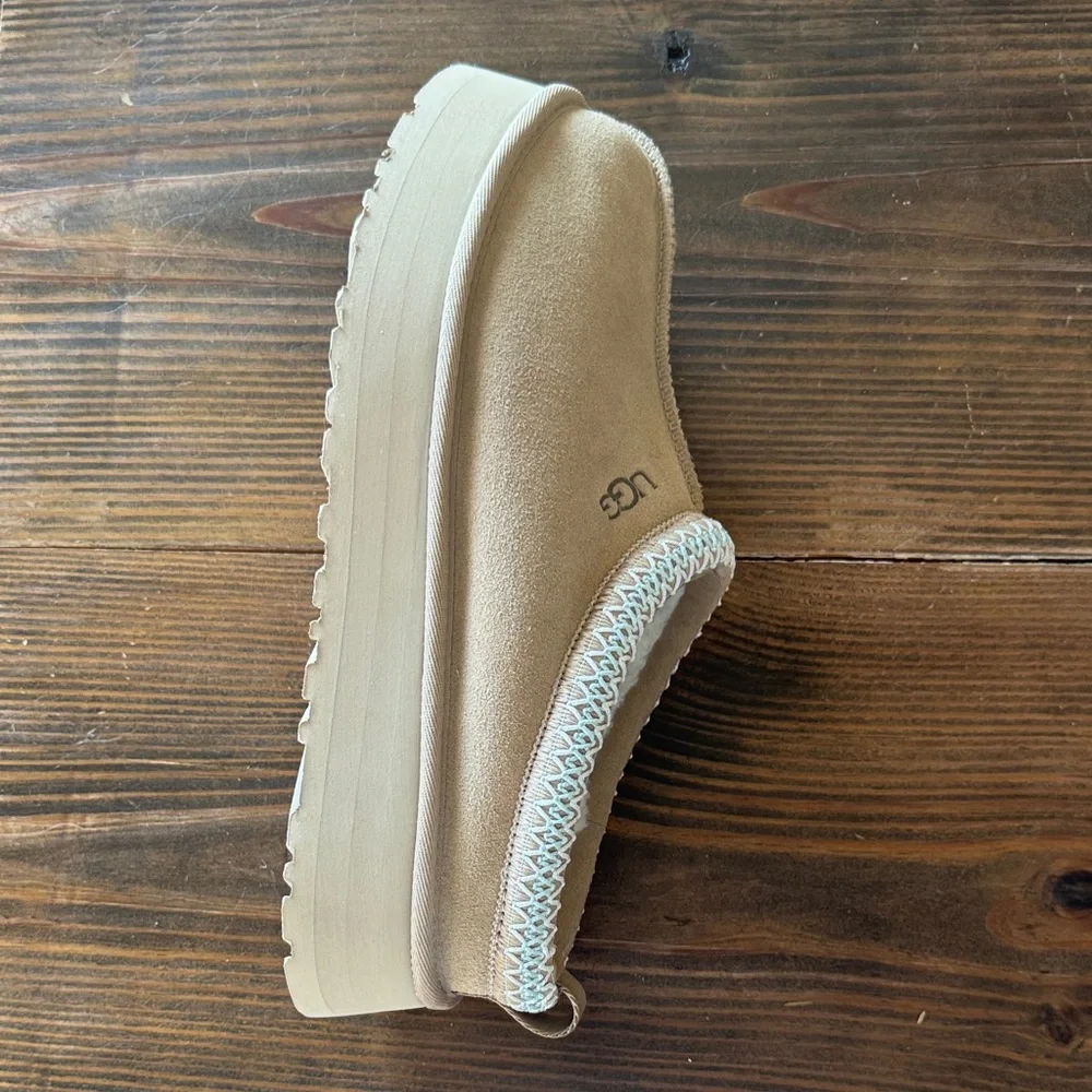 UGG Beige Slippers with Plush Lining - Picture 3 of 8